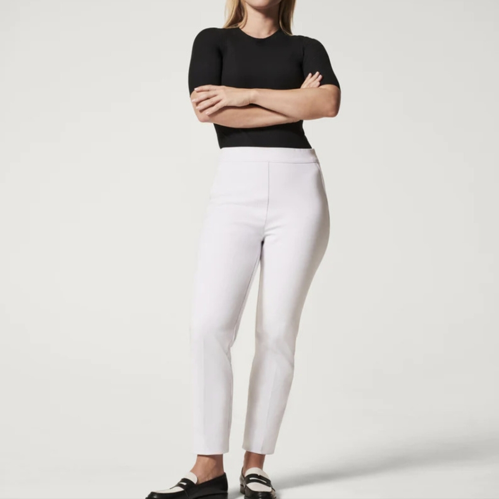 SPANX Silver Lining Slim Straight Pant Women's Size XL Classic White